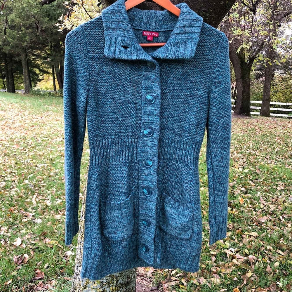 Teal Chunky Sweater
